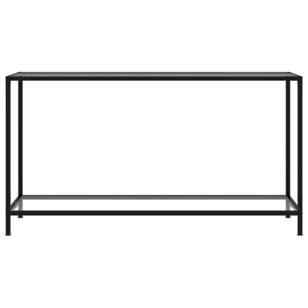 vidaXL Table console Transparent 140x35x75 cm Verre tremp&eacute;
