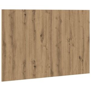 vidaXL T&ecirc;te de lit ch&ecirc;ne artisanal 120x1,5x80 cm bois d'ing&eacute;nierie