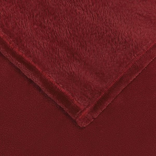 vidaXL Jet&eacute; Rouge Bordeaux 130 x 150 cm Toison