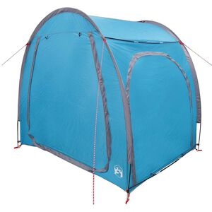 vidaXL Tente de rangement pour v&eacute;los avec toit Bleu 218 x 156 x 180 cm