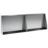 vidaXL Mur de sout&egrave;nement 2 pc 60 x 12 x 30 cm Acier galvanis&eacute; Argent&eacute;