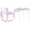 vidaXL Ensemble de salle &agrave; manger pour jardin 3 pcs Marron