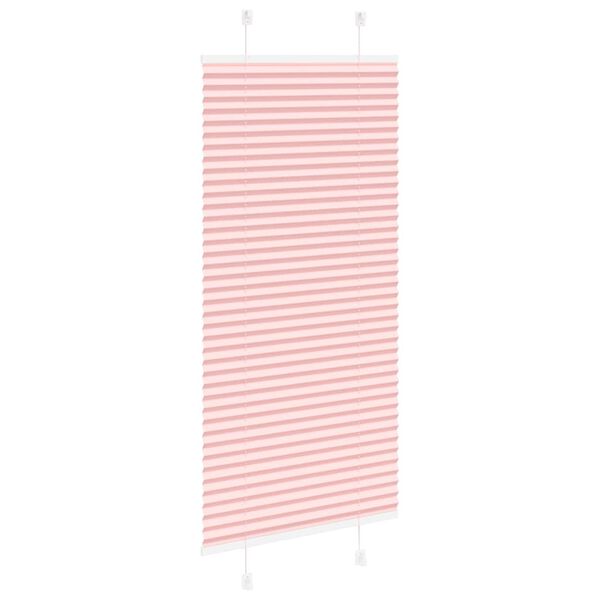 vidaXL Store pliss&eacute; rose 55x100 cm largeur du tissu 54,4 cm polyester