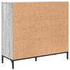 vidaXL Buffet Gris Sonoma 89,5 x 33 x 82 cm Bois d'ing&eacute;nierie