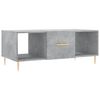 vidaXL Table basse gris b&eacute;ton 102x50x40 cm bois d'ing&eacute;nierie
