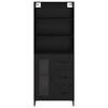 vidaXL Haut Armoire Chêne noir 69,5 x 34 x 180 cm Bois d'ingénierie
