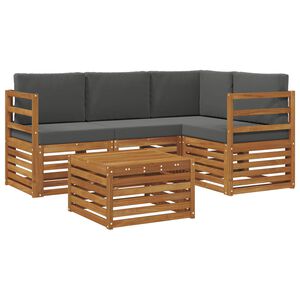 vidaXL Ensemble de canap&eacute;s d'ext&eacute;rieur 5 pc 4 place