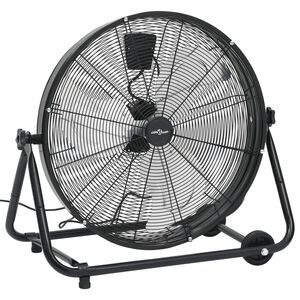 vidaXL Ventilateur &agrave; tambour industriel 60 cm 172,5 W Noir