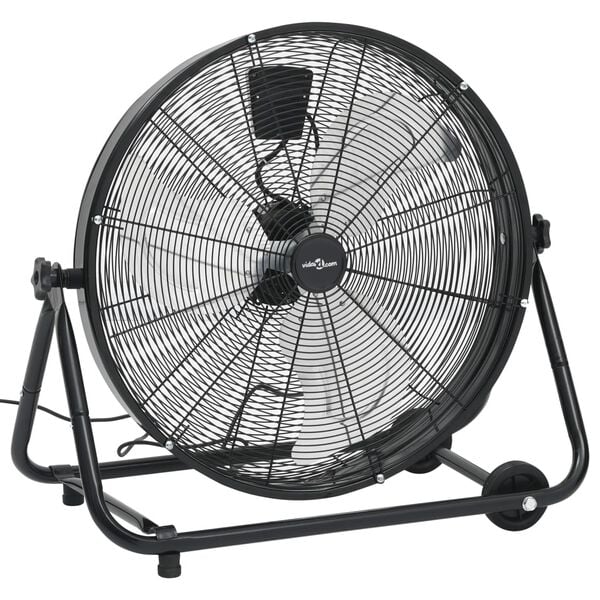 vidaXL Ventilateur &agrave; tambour industriel 60 cm 172,5 W Noir