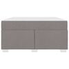 vidaXL Cadre de lit avec matelas Taupe 160 x 200 cm tissu