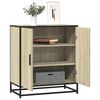 vidaXL Buffet ch&ecirc;ne sonoma 68x35x76 cm bois d'ing&eacute;nierie et m&eacute;tal