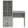 vidaXL Bureau avec tiroir 2 pcs Gris b&eacute;ton