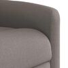vidaXL Fauteuil de massage inclinable Taupe Tissu