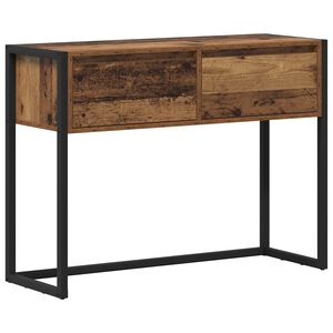 vidaXL Table d'appoint Bois Ancien 100 x 36 x 75 cm Bois d'ing&eacute;nierie