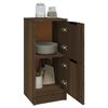 vidaXL Buffets 2 pcs chêne marron 30x30x70 cm Bois d'ingénierie