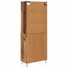vidaXL Haut Armoire avec tiroir 2 pcs Bois ancien Bois d'ing&eacute;nierie