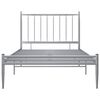 vidaXL Cadre de lit sans matelas gris métal 100x200 cm