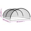 vidaXL Filet pour cage de frappe de baseball Noir 600x400x250 cm
