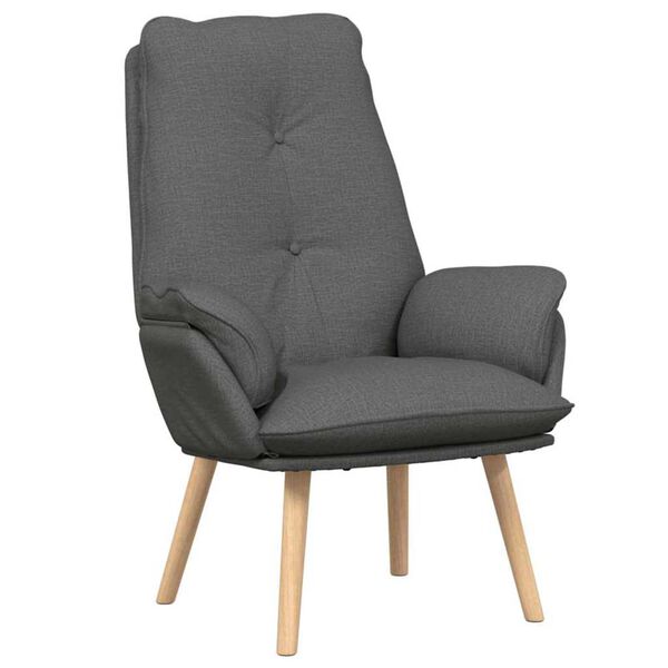 vidaXL fauteuil Gris foncé 69 x 74 x 93 cm Tissu Sherpa
