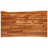 vidaXL Table à manger 140x80x75 cm bois d'acacia solide à bord vif