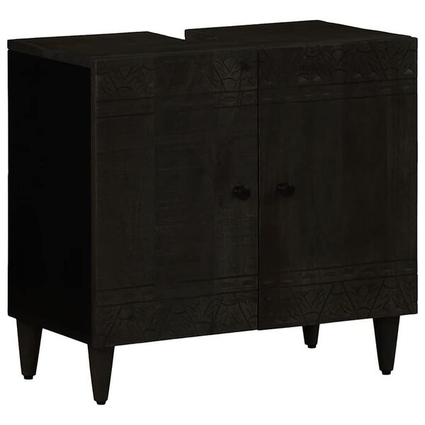 vidaXL Ensemble de meubles salle de bain 2 pcs bois de manguier massif