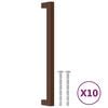 vidaXL Poign&eacute;es d'armoire 10 pcs bronze 224 mm acier inoxydable