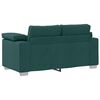 vidaXL Canap&eacute; Vert fonc&eacute; 160 x 80 x 82 cm tissu
