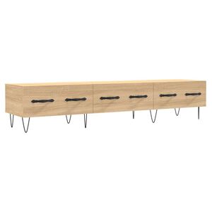 vidaXL Meuble TV ch&ecirc;ne sonoma 150x36x30 cm bois d'ing&eacute;nierie