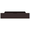 vidaXL Cadre de lit avec 2 tiroirs Marron fonc&eacute; 180x200 cm Pin massif