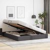 vidaXL Lit de Rangement avec matelas Gris 180 x 200 cm Faux cuir