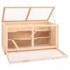 vidaXL Cage pour hamster 89,5 x 45 x 45 cm en bois massif de sapin