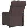 vidaXL Fauteuil inclinable de massage &eacute;lectrique Marron fonc&eacute; Tissu