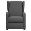 vidaXL Fauteuil de massage inclinable Gris fonc&eacute; Tissu