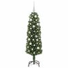 vidaXL Sapin de Noël artificiel Vert 150 cm PVC et acier et plastique