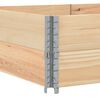 vidaXL Colliers de palette 2 pcs 150x100 cm bois de pin solide