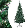 vidaXL Sapin de No&euml;l artificiel pointes iridescentes Vert 120 cm PVC