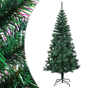 vidaXL Sapin de No&euml;l artificiel pointes iridescentes Vert 120 cm PVC