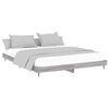 vidaXL Cadre de lit sans matelas sonoma gris 140x200 cm