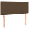 vidaXL Sommier &agrave; lattes de lit et matelas et LED Marron fonc&eacute; 90x190cm