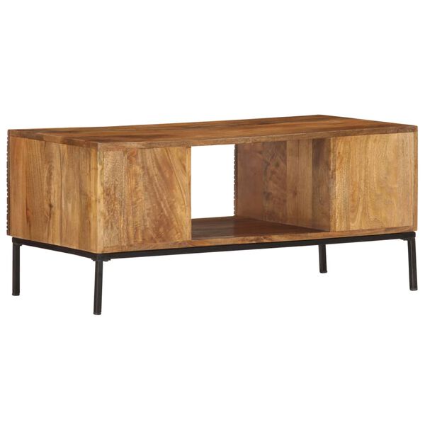 vidaXL Table basse 90x45x40 cm Bois de manguier massif