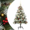 vidaXL Sapin de No&euml;l artificiel Vert et blanc 120 cm