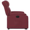 vidaXL Fauteuil inclinable rouge bordeaux tissu