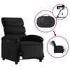 vidaXL Fauteuil inclinable &eacute;lectrique Noir Similicuir