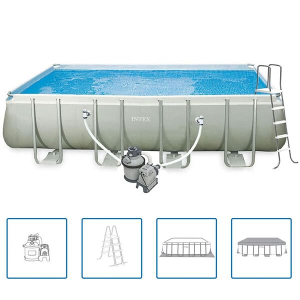 Intex Ensemble de piscine rectangulaire 549 x 274 x 132 cm 28352GN
