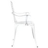 vidaXL Chaise de jardin 2 pcs Blanc 53 x 51 x 88,5cm Aluminium