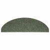 vidaXL Tapis d'escalier autocollants 10 pièces 65 x 21 x 4 cm Vert Demi-rond Grand