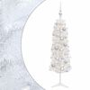 vidaXL Sapin de No&euml;l artificiel &eacute;troit avec boules 120 cm 150 LED