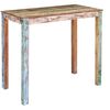vidaXL Table de bar Bois massif de r&eacute;cup&eacute;ration 115x60x107 cm