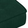 vidaXL Chaise de relaxation avec tabouret Vert fonc&eacute; Velours