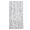 vidaXL Rideau anti-mouches gris clair et gris fonc&eacute; 100x200cm chenille